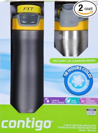 Contigo 2 Pack Stainless steel water bottle - 18 hours cold