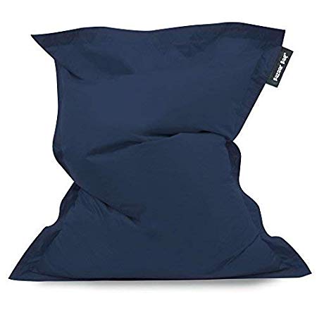 BAZAAR BAG - Giant BeanBag - 180cm x 140cm, Indoor Outdoor Garden Floor Cushion Bean Bags (Navy Blue)