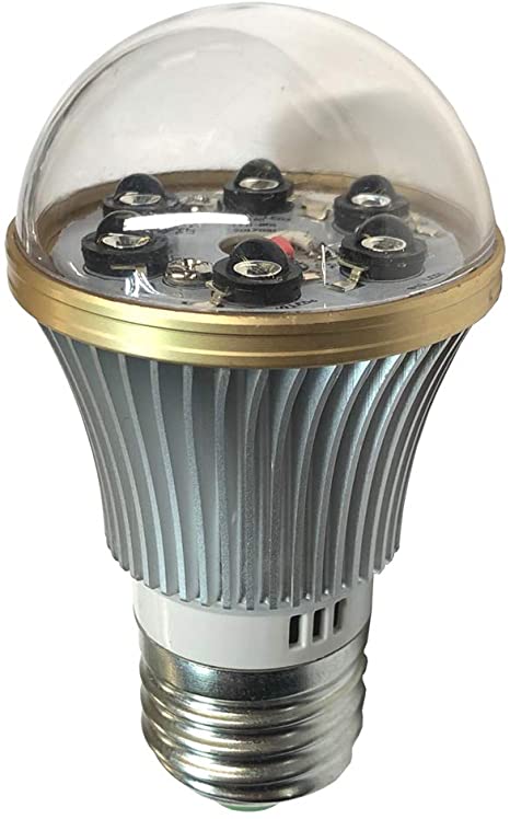 Total Invisible Super Wide 940nM IR Light Bulb Lamp (6 High Power LED illuminators) 20ft Range, 160 deg, 120VAC