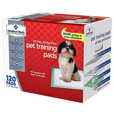 Member's Mark Pet Training Pads, 23" x 24" (120 ct.)