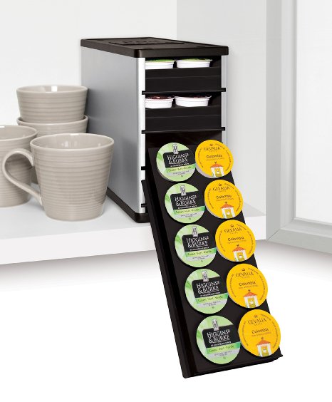 YouCopia CoffeeStack 40 Keurig K-Cup Cabinet Organizer Silver