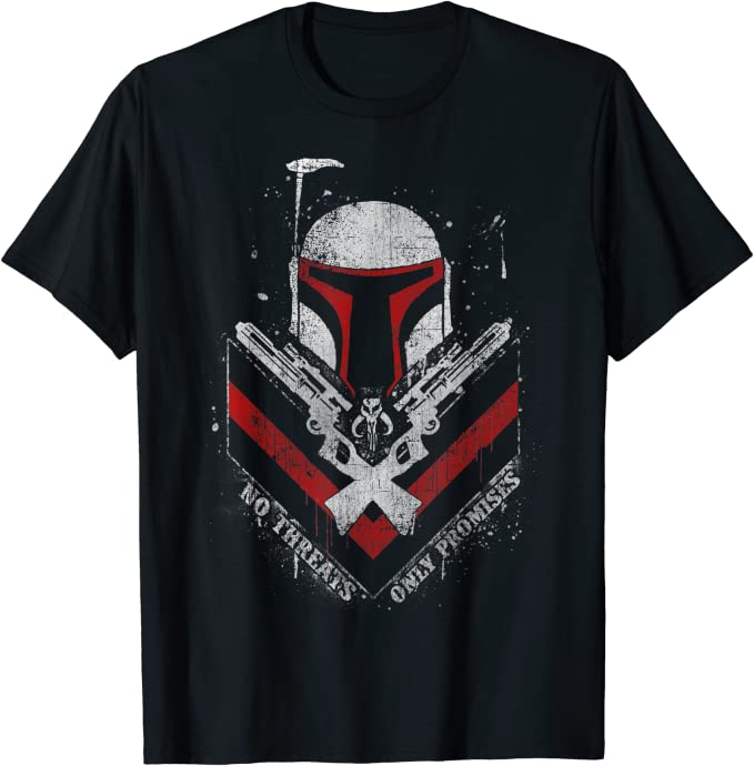 Star Wars Boba Fett No Threats Only Promises T-Shirt