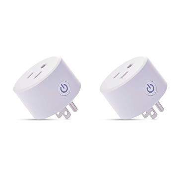 DoHome Smart Plug, Works with Apple HomeKit Technology (iOS12 or  ), Alexa/Google Assistant, Timer, No Hub Required, FCC,CP65,Only Support 2.4GHz WiFi Network,WiFi Smart Socket(2 Pack)
