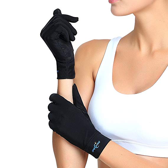 Copper Arthritis Gloves Women - Relieve Arthritis Joint Pain Symptoms, Raynauds Disease & Carpal Tunnel Full Finger (Small)