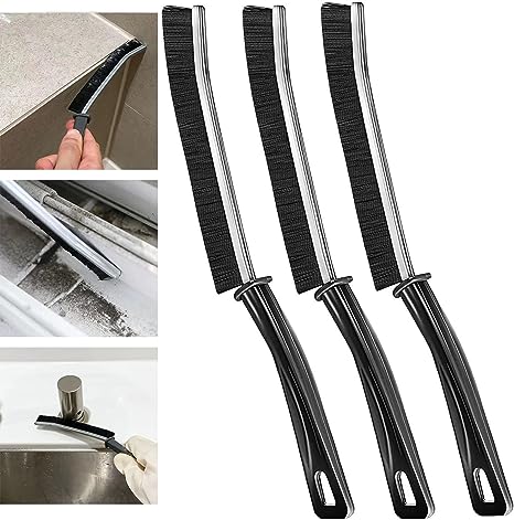 Bathroom Crevice Gaps Cleaning Brush，Clean The Dead Corners of Bathroom Kitchen Tiles, Multifunctional Window Slots, and Brushes,Used for Cleaning Gaps (Gap Brush 3 Grey)