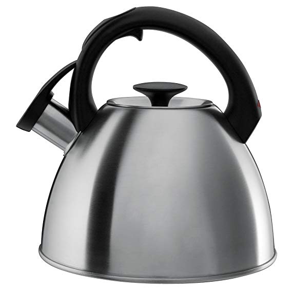 OXO Good Grips Click Click Tea Kettle, Brushed Stainless