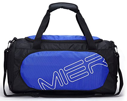 MIER Small Gym Sports Bag for Men and Women with Shoes Compartment, 18inch