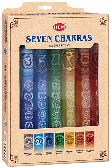 Hem Seven Chakras Incense Sticks ( Gift Pack)