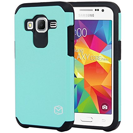 Core Prime Case, MP-Mall [Dual Layer] [Shockproof] Armor Hybrid Defender Anti-Drop Rugged Premium Protective Case Cover Fit For Samsung Galaxy Core Prime (Mint)