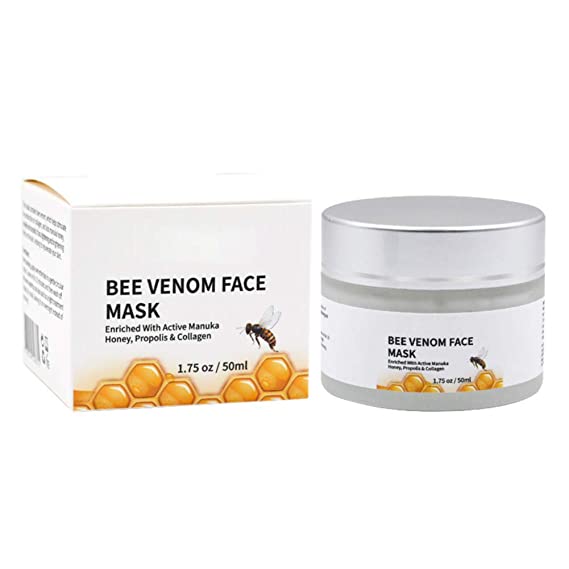 Bee Venom Face and Neck Firming Mask Anti-Wrinkle Moisturizing Day and Night Cream, Anti-aging Facial Moisturizer to enhance skin elasticity, Firming Cream to smooth wrinkles and fine lines.