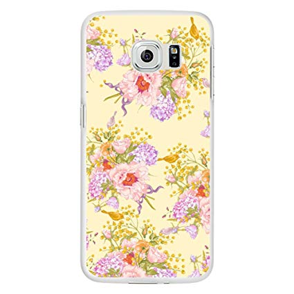 EUNOMIA Retro Vintage Floral Hard PC Clear Soft Frame Slim Back Case Cover For iPhone 6 6s 7 Plus Samsung Galaxy S6 S7 Edge Plus - 2# for Samsung Galaxy S7 Plus