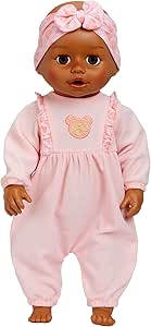 Baby Born Learn to Walk Baby Doll Harper - Dark Brown Eyes: Realistic Features for Kids Ages 3 , Walks, Crawls, Sits & Kicks, Eyes Open & Close, Multiple Sound Effects