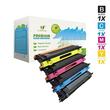 AZ Supplies © Re-Manufactured Replacement Toner Cartridges for Brother TN115K, TN115C, TN115M, TN115Y Toner Set for use in Brother DCP-9040CN, DCP-9045CDN, HL-4040CDN, HL-4040CN, HL-4070CDW, MFC-9440CN, MFC-9450CDN, MFC-9840CDW Printers (Black, Cyan, Magenta, Yellow) Black:5,000, Color:4,000 Page Yield
