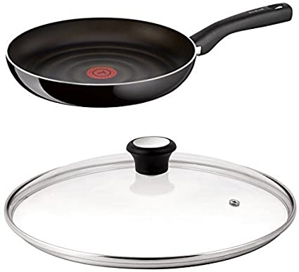 Tefal So Tasty 32 cm Non-Stick Frying Pan with Compatible Glass Lid Bundle