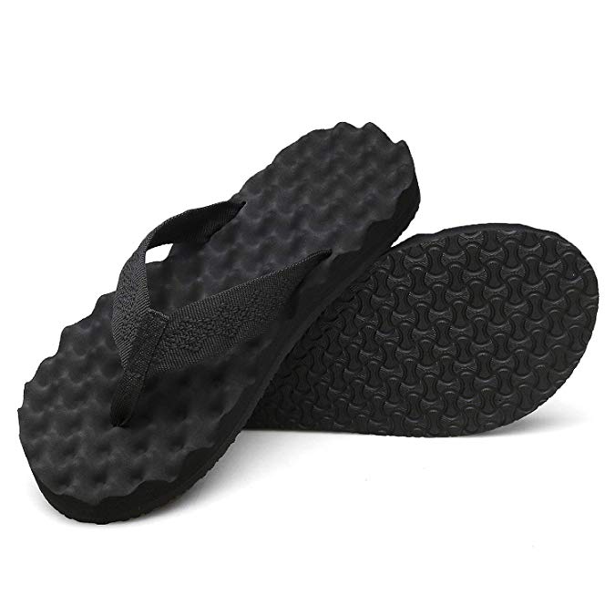 QLEYO Womens Flip Flops Arch Support Sandals Summer Beach Slippers