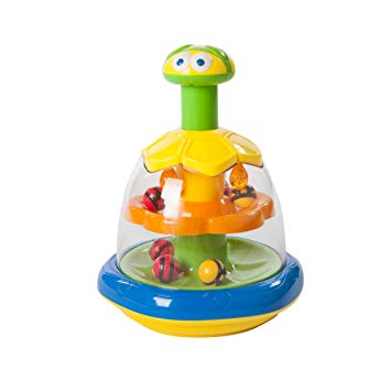 Fat Brain Toys Busy Bees Push 'n Spin Baby Toys & Gifts for Ages 1 to 2