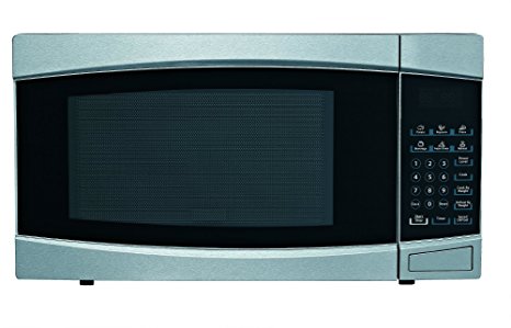 RCA RMW1414 Stainless Steel Microwave, 1.4 cu. ft., Black