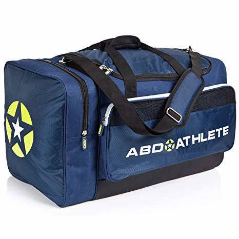 Team Sports Bag - Overnight, Travel & Gym by ABD ATHLETE - ON SALE NOW! Best Multi-Compartment Duffel & Space Saver w/ Built-In Insulated Cooler Compartment