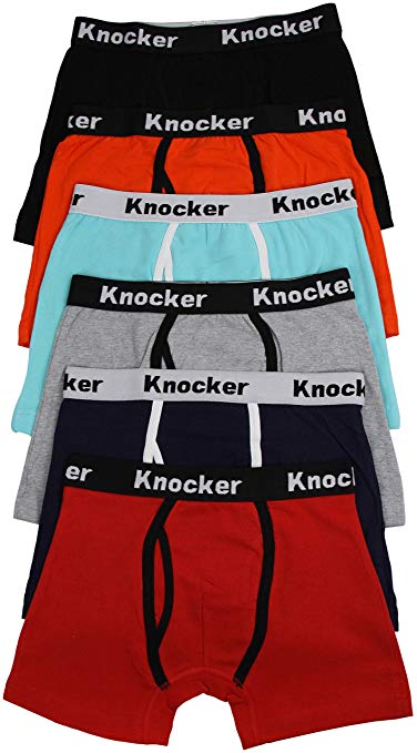 ToBeInStyle Men's Pack of 6 Cotton-Spandex Blend Boxer Briefs