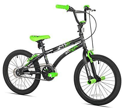 X-Games FS-18 BMX/Freestyle Bicycle, 18-Inch, Black/Green