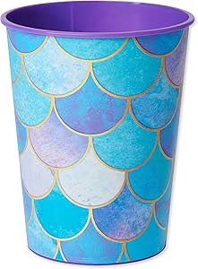 American Greetings Mermaid Party Supplies, Reusable Party Cups (16 oz, 8-Count)