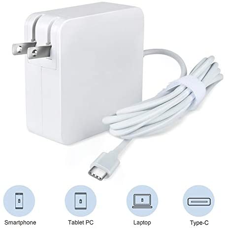 Accessory USA White 5ft 65W Type-C USB-C AC Adapter Charger for HP Spectre x360 13-ae010ca 13-ae011dx Power