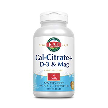 KAL Cal-Citrate Plus Tablets, 1000 mg, 240 Count