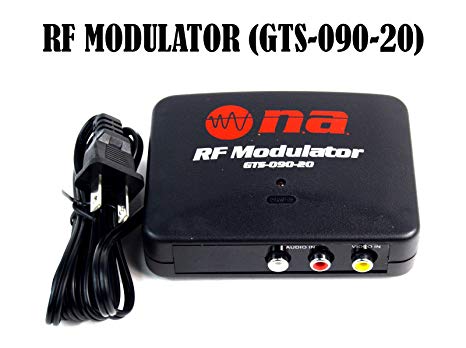 RF Modulator TV Switch Audio Video RCA Ant Input to F Type Coax Output Converter