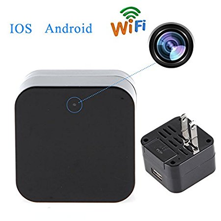 YOUYOUTE 2016 New 1080P WIFI IP Mini Spy Charger Camera Real Wall AC Plug Charger NO hole Wireless Security Nanny Spy Camera Adapter