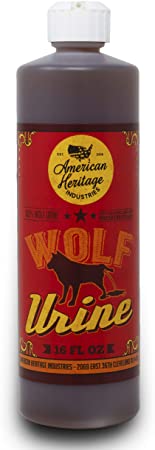 American Heritage Industries 16 oz Wolf Urine- Protect Your Garden with Real Predator Urine