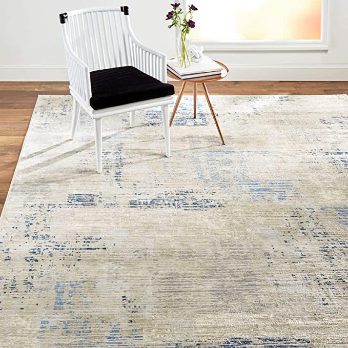 Home Dynamix Melrose Lorenzo Area Rug, 1'6"x2'6" Rectangle, Gray/Blue