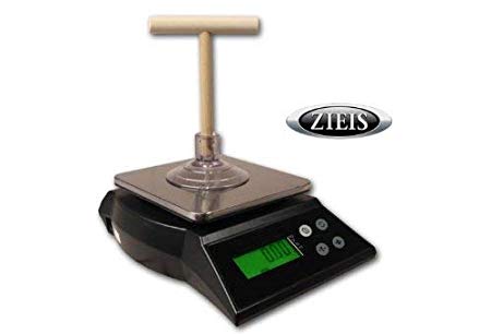 ZIEIS Digital Bird Scale | A42SS-NMTP | Wooden T Perch | Suction Cup | 1.0 Gram or 0.05 Ounce Accuracy | 2000 Gram or 70 Ounce Capacity | Stainless Steel Platform