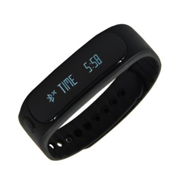 Forestfish Bluetooth Sync Smart Bracelet Sports Fitness Tracker Smart Wristband Water Resistant Tracker Bracelet Sleep Monitoring Anti-lost Smart Watch