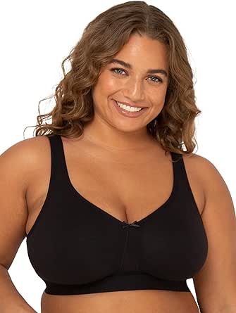 Fruit of the Loom Fit for Me Women's Plus-Size Wireless Cotton Bra, Available in Multi Packs!