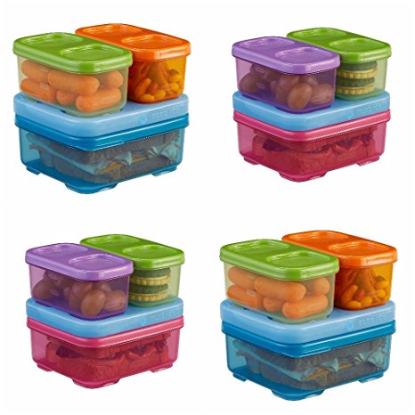 Rubbermaid LunchBlox Sandwich Kit, Food Storage Container, 4-Pack