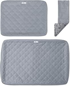 Paw Inspired Fitted Fleece Cage Liner Set for Ferret Nation, Critter Nation Single Unit (Bottom Pan Liner, Ramp Cover, Shelf Liner) for Ferrets, Rats, Chinchillas, Hedgehogs, Small Animals (Gray)