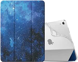 MoKo for iPad Air 6th Generation 11-inch Case (M2) 2024, iPad Air 5th/4th Gen Case 10.9" 2022/2020, Translucent Frosted Soft TPU Back Cover for iPad Air 6/5/4 Gen, Slim iPad Air Case, Blue Starry Sky