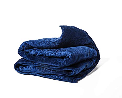 Gravity Blanket: The Weighted Blanket for Sleep, Stress and Anxiety, Navy 48" x 72" Size, 20-Pound