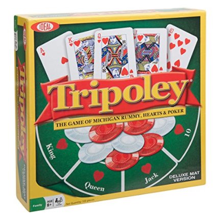 Ideal Tripoley Deluxe Mat Edition Card Game