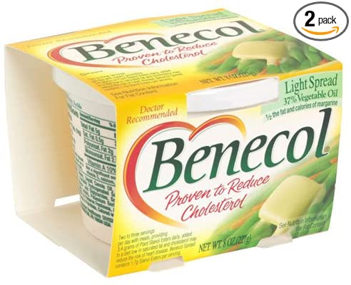 Benecol Light Spread 8 Oz (Pack of 2)