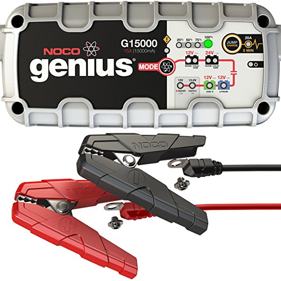 NOCO Genius G15000UK 12V/24V 15A Pro Series UltraSafe Battery Charger