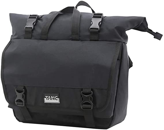 TANC 12 Inch Black Shoulder Messenger Crossbody Bag For Men Women Teenagers Water Resistant, TANC10402307