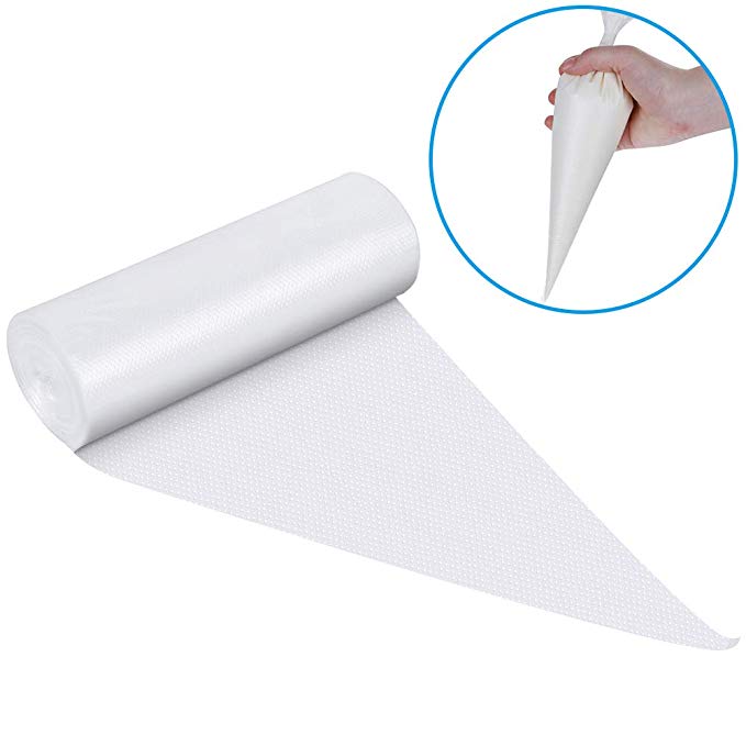 Lictin Pastry Bags-120pcs Disposable Piping Bag for Sugar Craft or Cupcakes Decorating Bags Made of Transparent Polyethylene