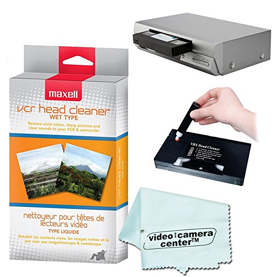 Maxell VP-200 VHS Wet Cleaner   1 VCC113 Micro-Fiber Cloth