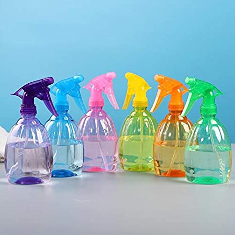 6 Pcs Spray Bottles 17 oz / 500ml Empty Colorful Adjustable Nozzle Plant Mister Spray Bottles Essential Oils Travel Spray Bottles for Cleaning Solutions Planting Aromatherapy Makeup Hair