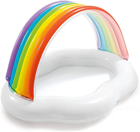 Intex Rainbow Cloud Inflatable Baby Pool, for Ages 1-3