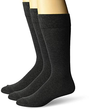 BUTTONED DOWN Men's 3-Pack Pima Cotton Dress Socks