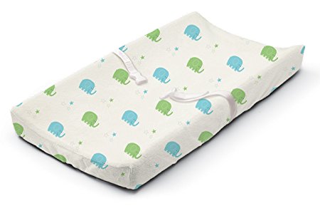 Summer Infant Ultra Plush Changing Pad Cover, Elephant March