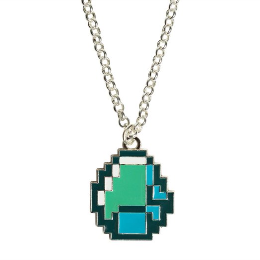 Minecraft Diamond Pendant Necklace