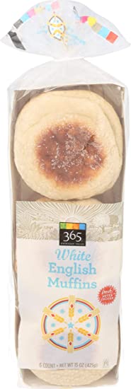 365 Everyday Value, White English Muffins, 15 Ounce